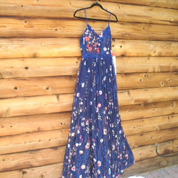  Mac Duggal Embroidered Bustier Gown Dress Indigo - Picture 7 of 14